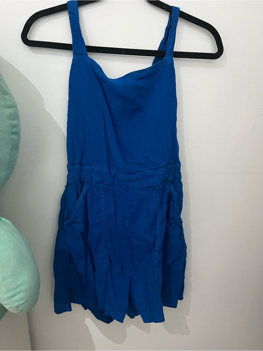 Zara Royal Blue Cotton Romper